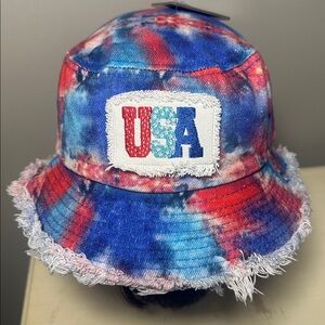 Tie-Dye USA Bucket new Hat